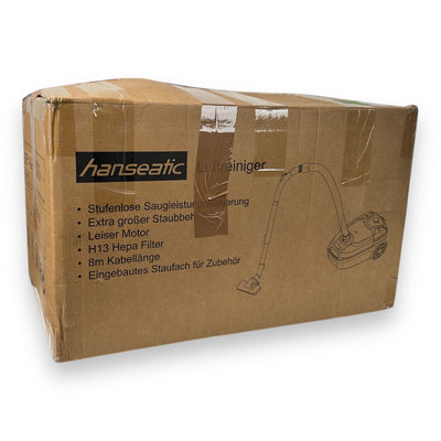 Hanseatic Bodenstaubsauger HVBA8008SKC Carbon Optik 800W