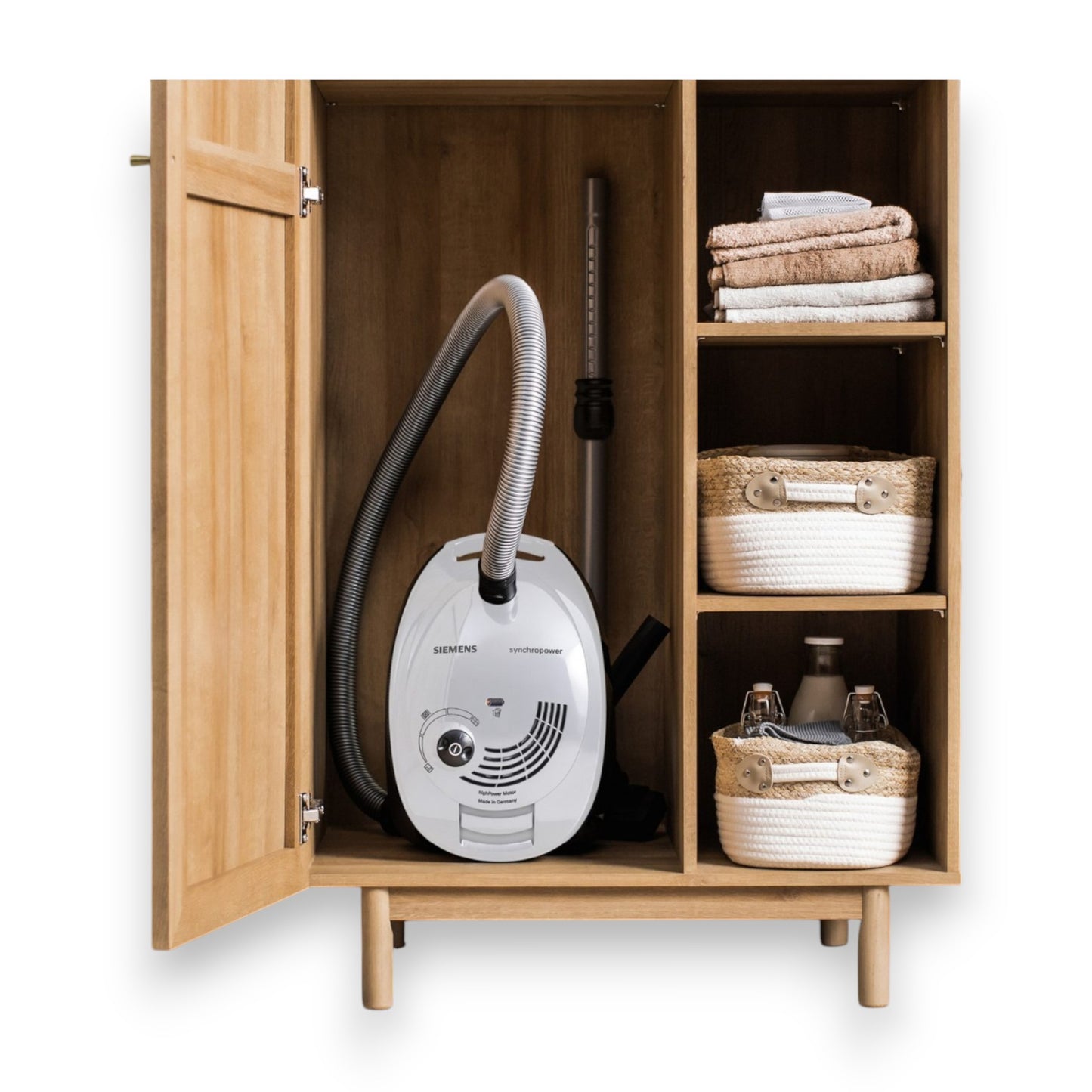 Siemens Bodenstaubsauger VS06WH1T Hygiene-Filter 850W weiß