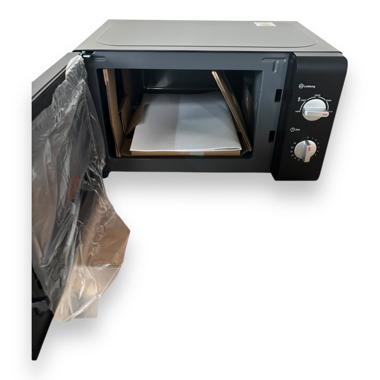 Privileg Mikrowelle 64111926 mit 5 Leistungsstufen silber