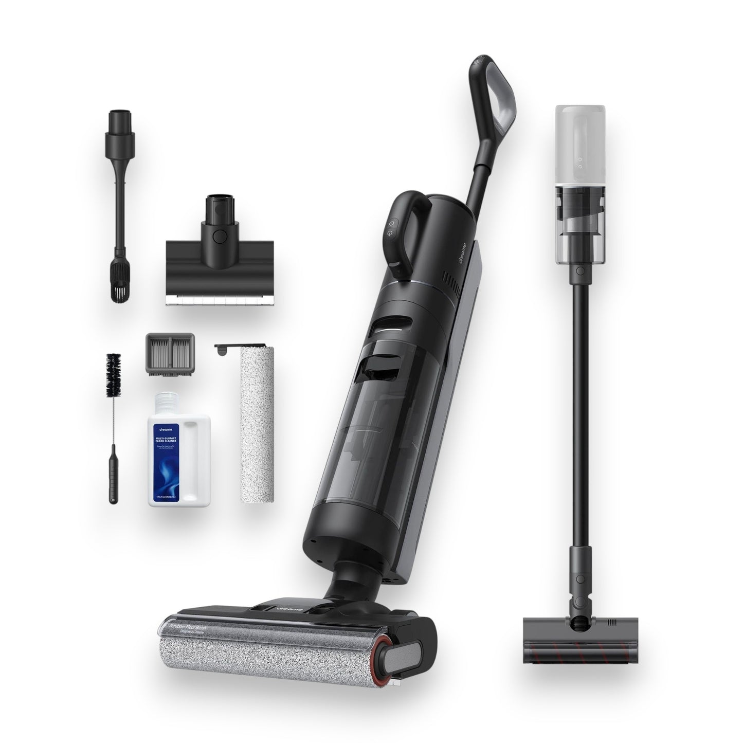 Dreame H12 Dual 3 in 1 Nass-Trocken-Sauger Akkusauger Handsauger 300 W Heißlufttrocknung starker Akku Bürstenkopf mit Ränder-Reinigung