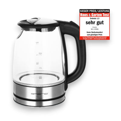 Emerio Wasserkocher WK-119988 2200 W Leistung 1,7 l Kapazität