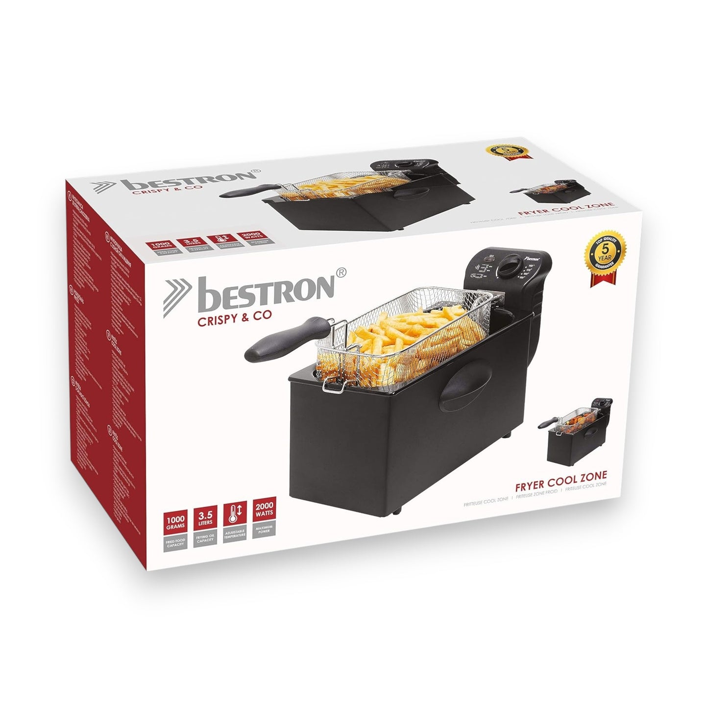 Bestron Fritteuse AF357B, schwarz