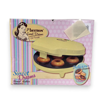 Bestron Donut Maker Retro Design 700 Watt Gelb