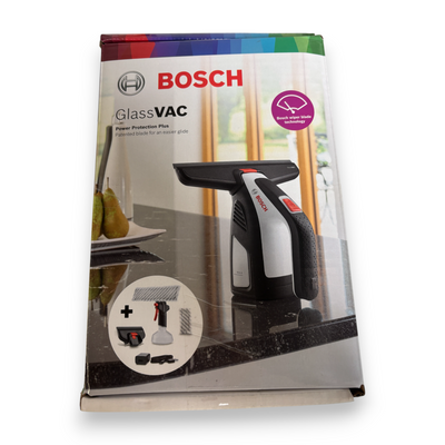 Bosch Akku-Fenstersauger Glas VAC inkl. Sprühflasche und Microfasertuch