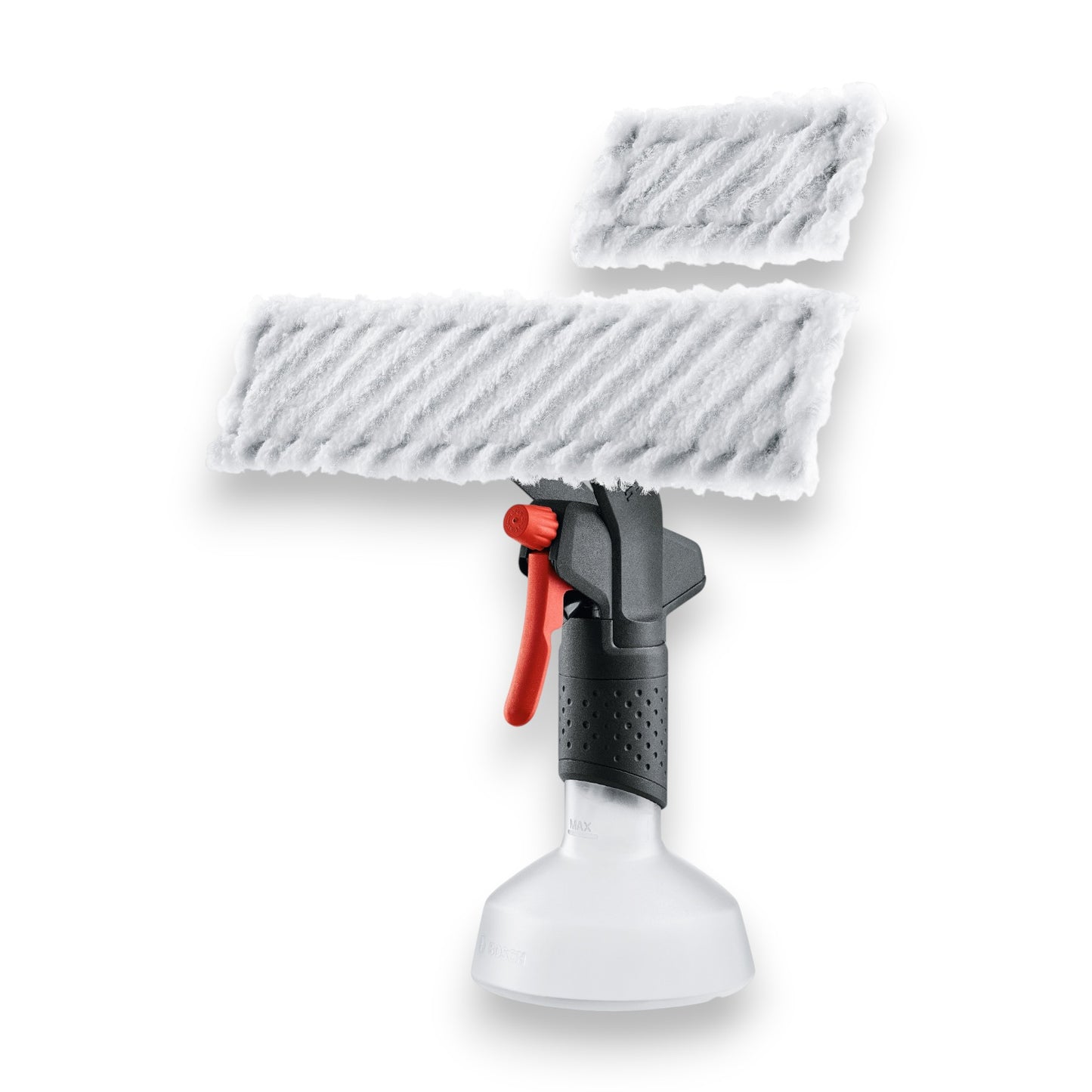 Bosch Akku-Fenstersauger Glas VAC inkl. Sprühflasche und Microfasertuch