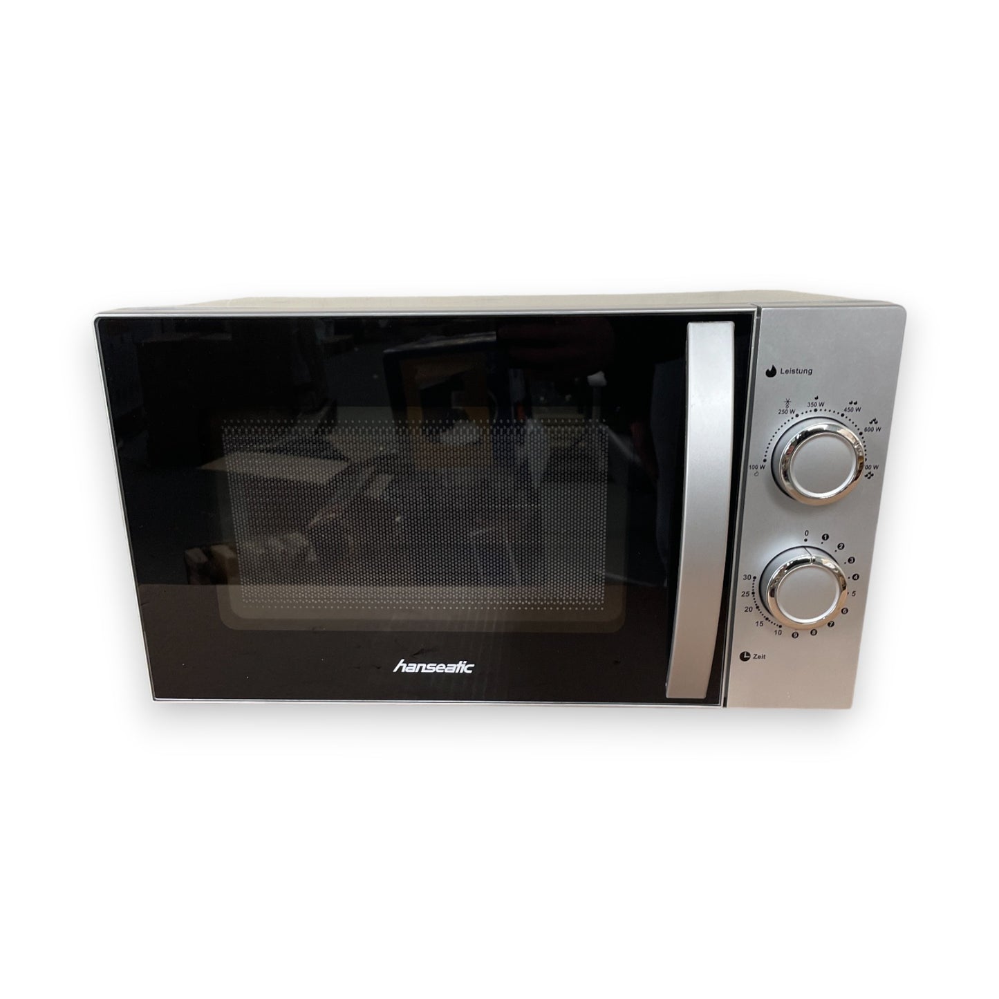 Hanseatic SMH207P3H-P Mikrowelle Auftaufunktion 6 Leistungsstufen silber