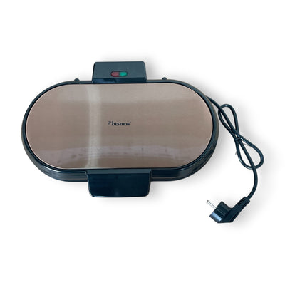 Bestron Doppel-Waffeleisen für klassische Herzwaffeln 1200 W