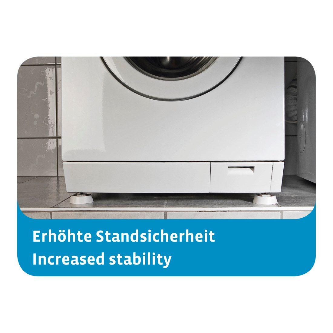 Xavax Vibrationsdämpfer Schwingungsdämpfer 4 Stück, für Spül-, Waschmaschine, Trockner, Ø 45 mm, Höhe 17 mm