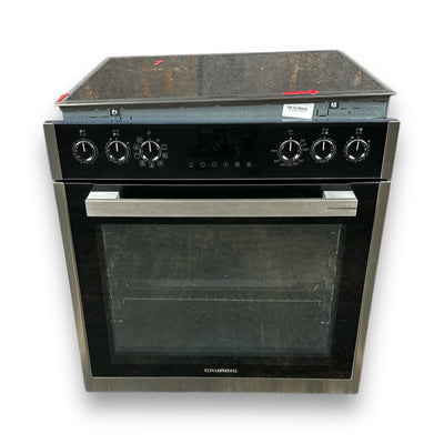 Grundig GEHM19310B Einbau-Herdset Glaskeramik-Kochfeld