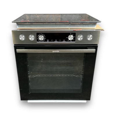 Gorenje  STEEL SET 4 (BCS6737E06X+ECD634X) Einbauherdset Glaskeramik-Kochfeld, A, 77 l