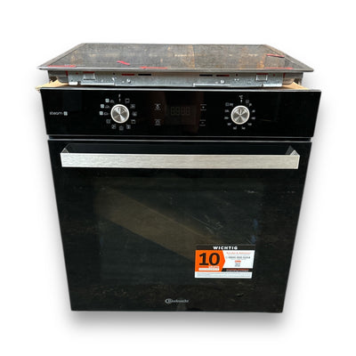 Bauknecht Bako Gentle Steam Pyro, Einbaubackofenset Induktionskochfeld, A+, 71 l