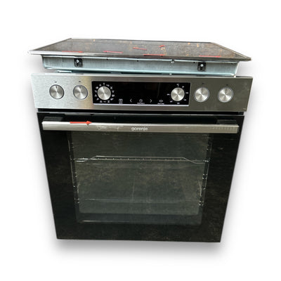 Gorenje  STEEL SET 4 (BCS6737E06X+ECD634X) Einbauherdset Glaskeramik-Kochfeld, A, 77 l