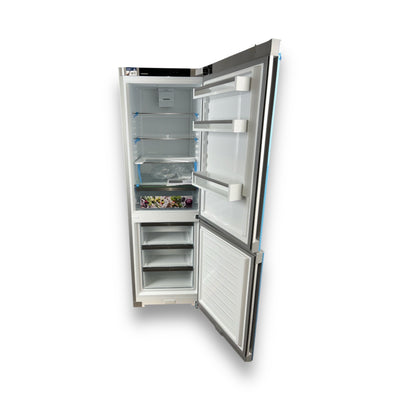 Liebherr KGNet 1860C Pure Kühlgefrierkombination 185,5 cm hoch, Edelstahltüren, Gehäuse silber