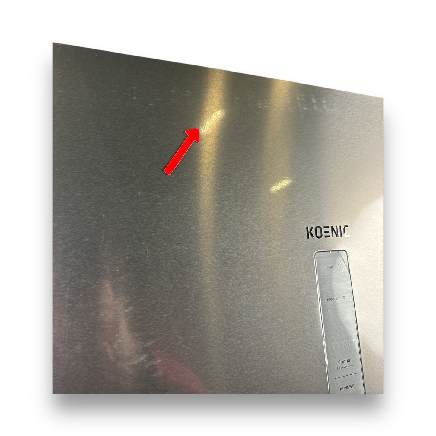 Koenic KFK 611 B NF IN Kühlgefrierkombination B, 378 l, 201 cm hoch, Inox