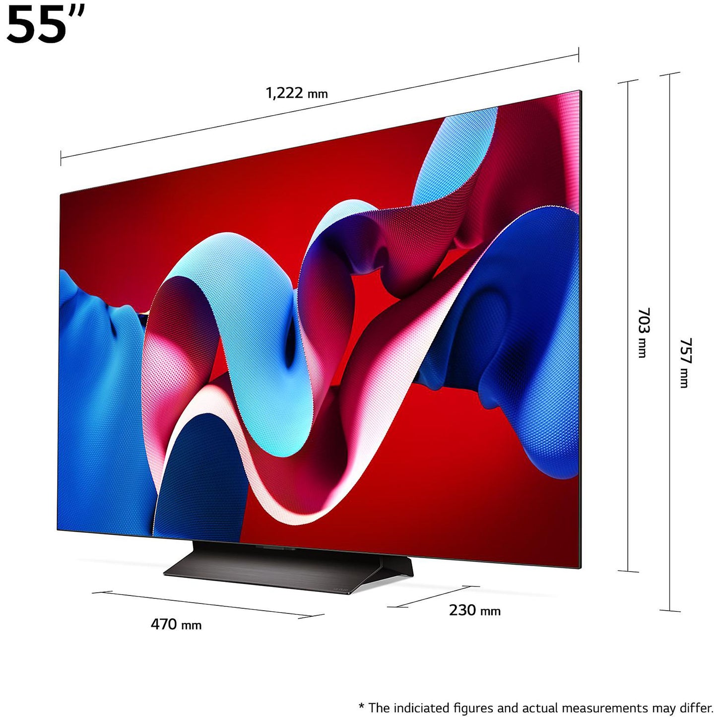 LG OLED55C47LA OLED evo TV 55 Zoll, OLED 4K, SMART TV, webOS 24 mit LG ThinQ