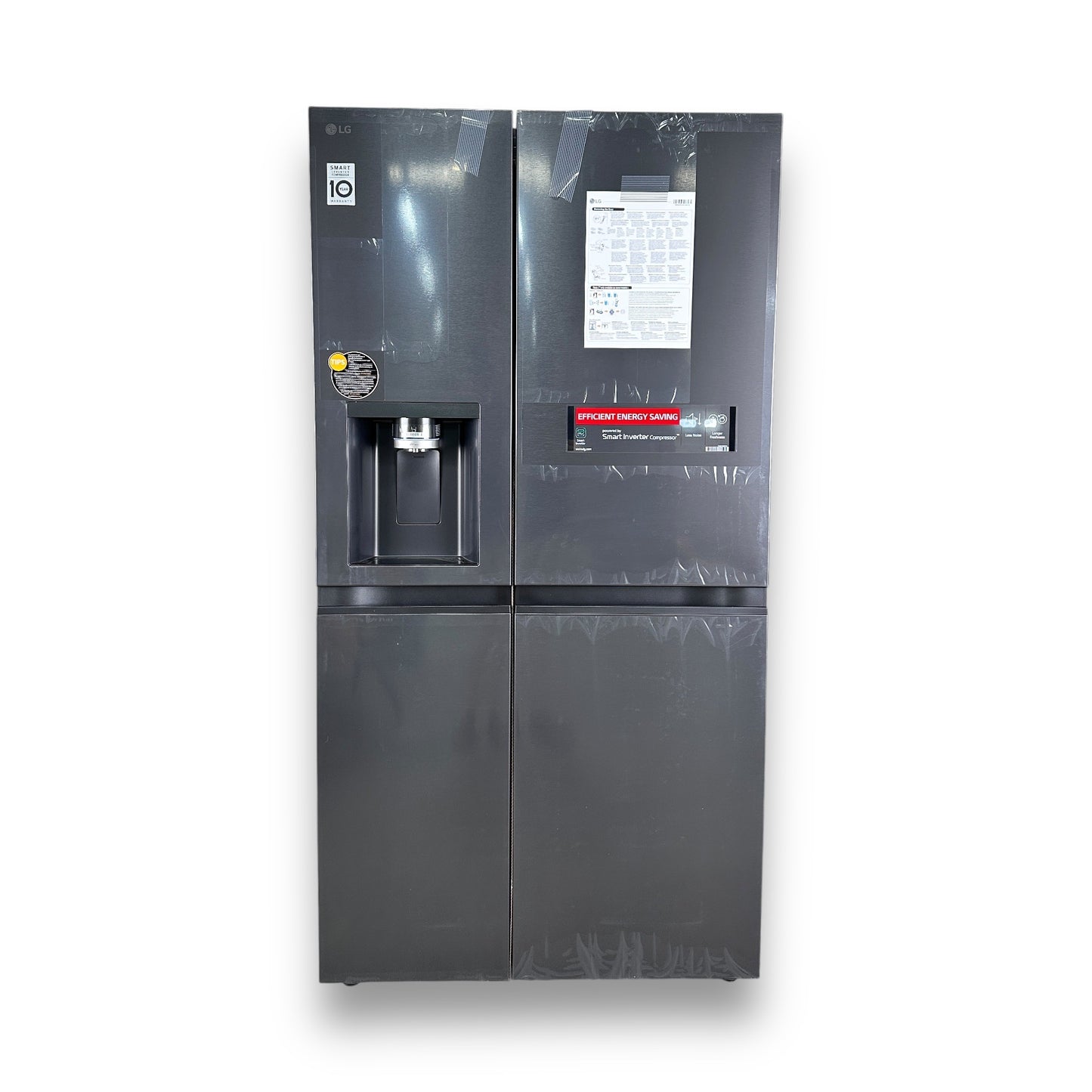 LG GSLE91EVAC L-Serie Side-by-Side Kühlschrank 179cm Essence Black Steel