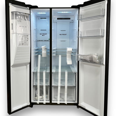 Haier HSR5918DIPB SBS 90 SERIE 5 Side-by-Side Kühlschrank 177,5cm Schwarz Matt