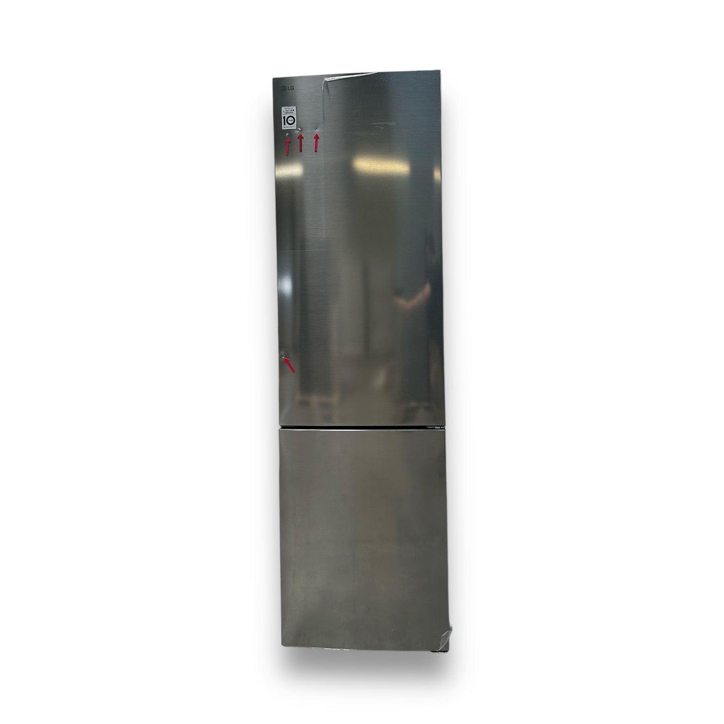 LG GBP62PZNAC Serie 6 Kühlgefrierkombination A, 203cm hoch, Platinum Silver