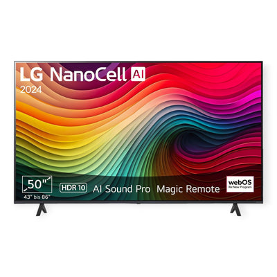 LG 50NANO81T6A NanoCell TV 50 Zoll, UHD 4K, SMART TV, webOS 24 mit LG ThinQ