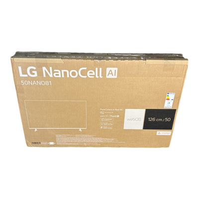 LG 50NANO81T6A NanoCell TV 50 Zoll, UHD 4K, SMART TV, webOS 24 mit LG ThinQ