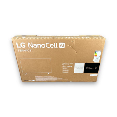 LG 55NANO81T6A NanoCell Fernseher 55 Zoll, UHD 4K, SMART TV, webOS 24 mit LG ThinQ