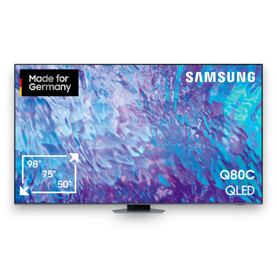 Samsung GQ98Q80CAT UHD 4K QLED Fernseher 98 Zoll / 247 cm, SMART TV, Tizen