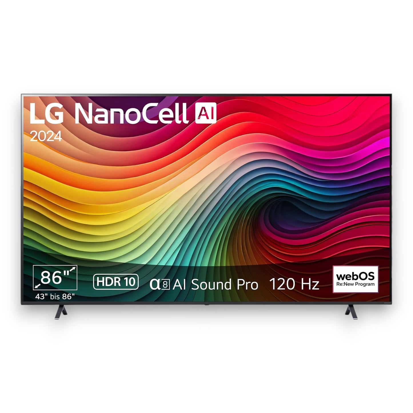 LG 86NANO81T6A NanoCell UHD 4K Fernseher 86 Zoll / 218 cm, SMART TV, webOS 24
