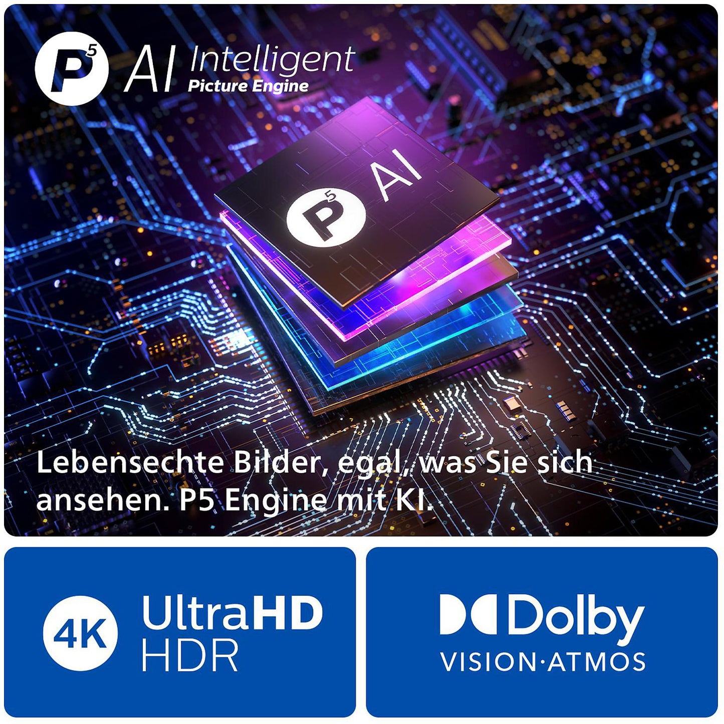 Philips 77OLED759/12 4K OLED Ambilight 4K UHD Fernseher 77 Zoll / 194 cm, SMART TV