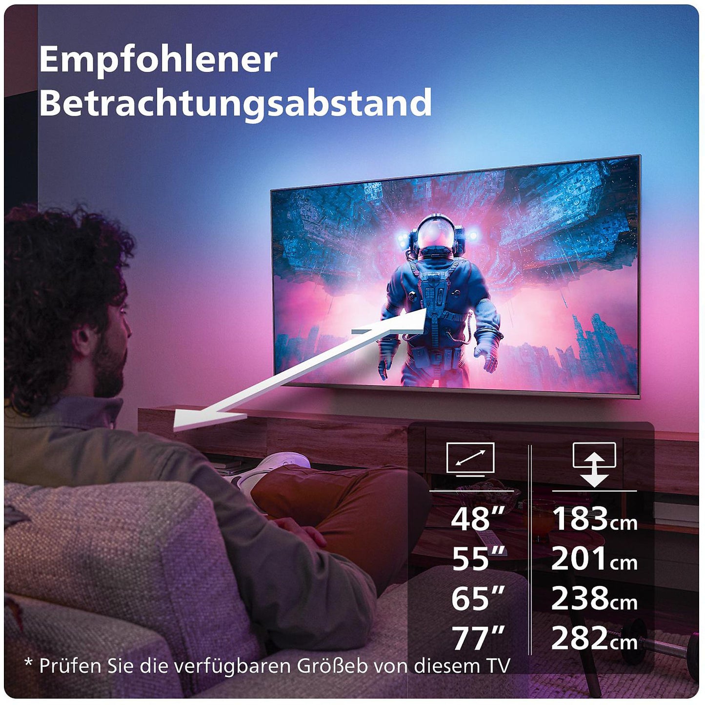 Philips 77OLED759/12 4K OLED Ambilight 4K UHD Fernseher 77 Zoll / 194 cm, SMART TV