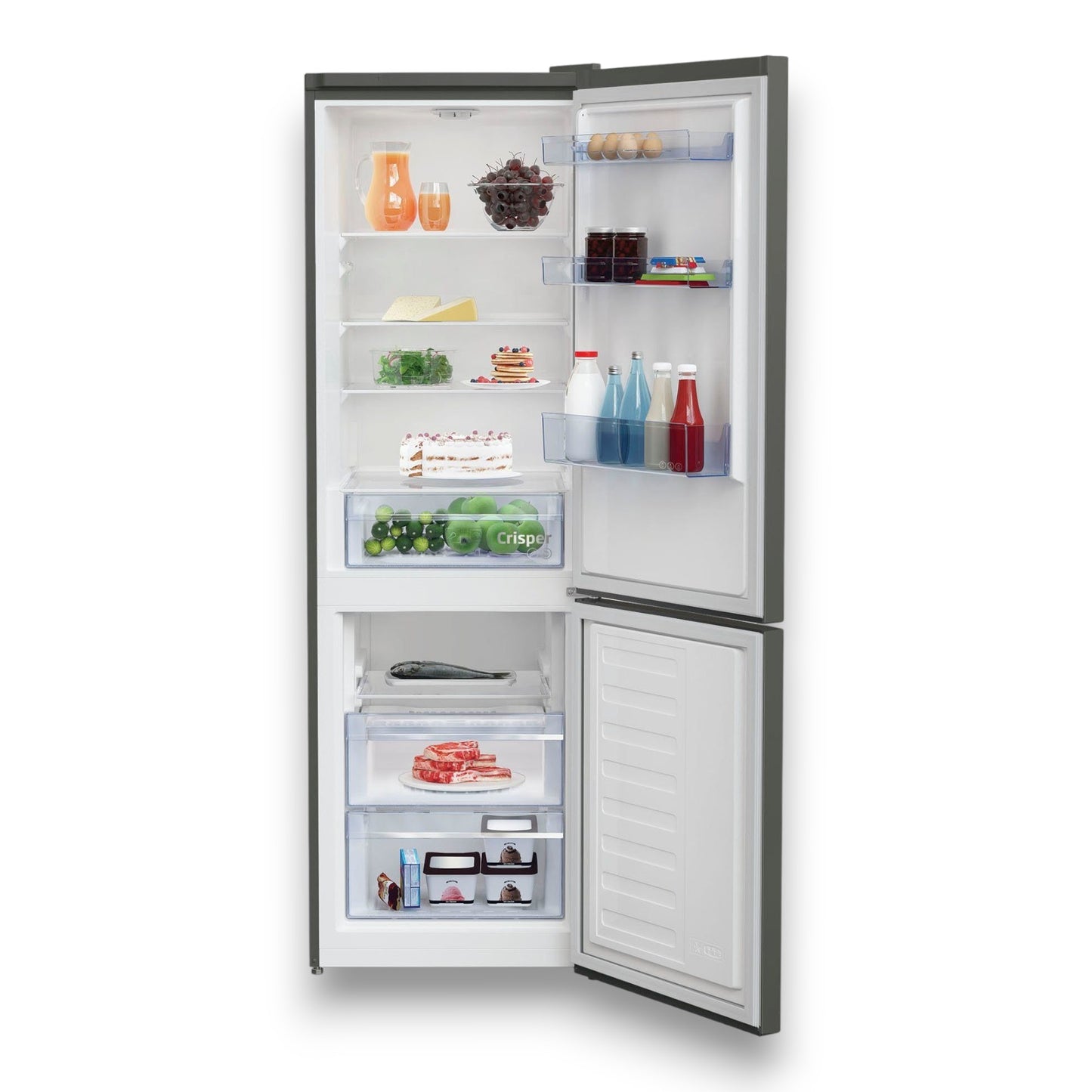 Beko RCSA366K40GN Kühlgefrierkombination 185,2 cm hoch grau