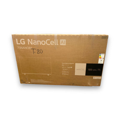 LG 75NANO81T6A NanoCell TV Flat, 75 Zoll / 190 cm, UHD 4K, SMART TV, webOS 24 mit LG ThinQ