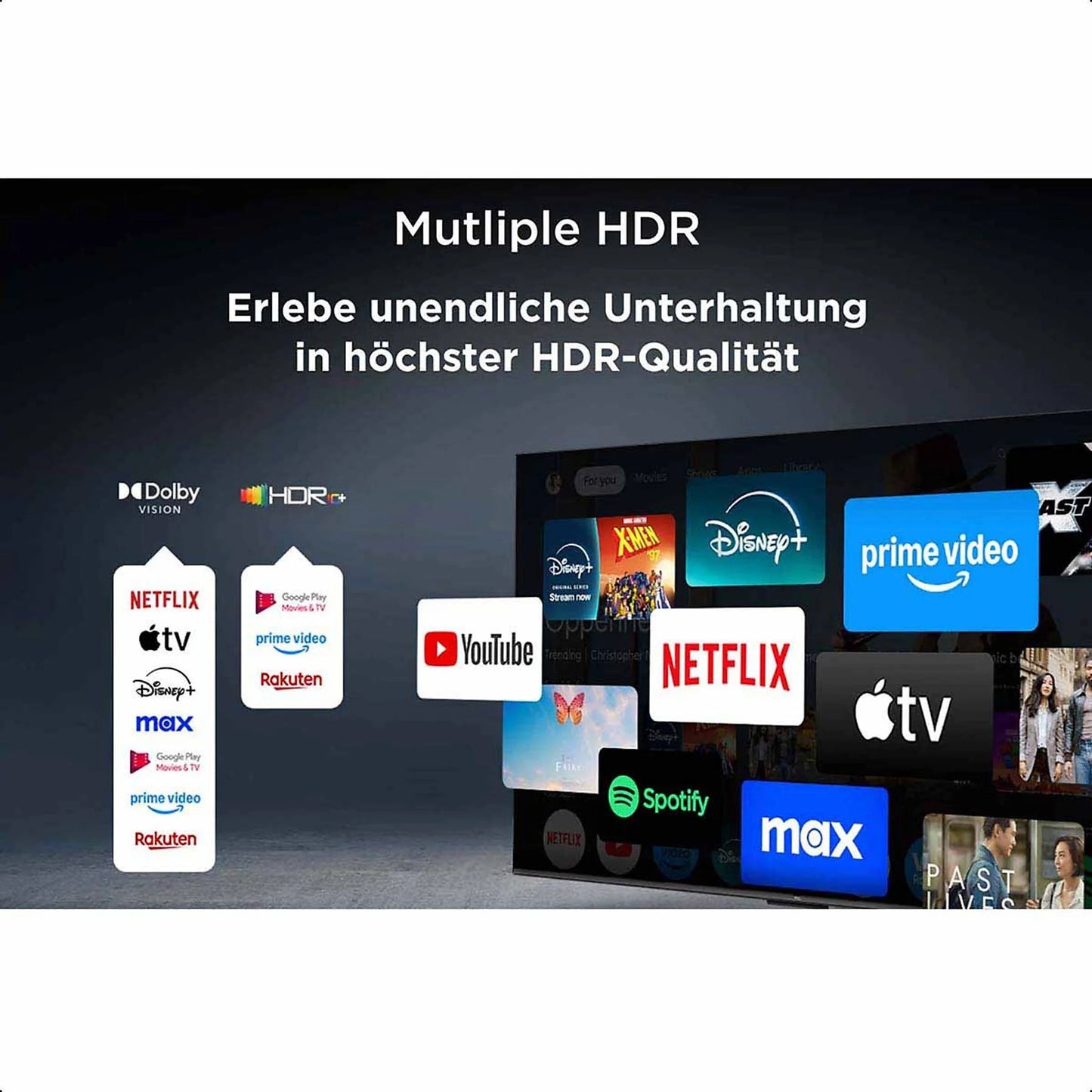 TCL 75P7K QLED UHD 4K Google Fernseher 75 Zoll / 191 cm SMART TV