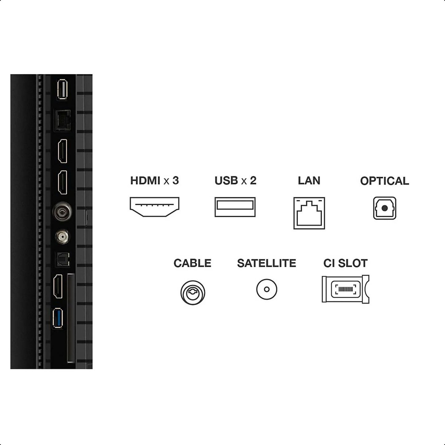 TCL 75P7K QLED UHD 4K Google Fernseher 75 Zoll / 191 cm SMART TV