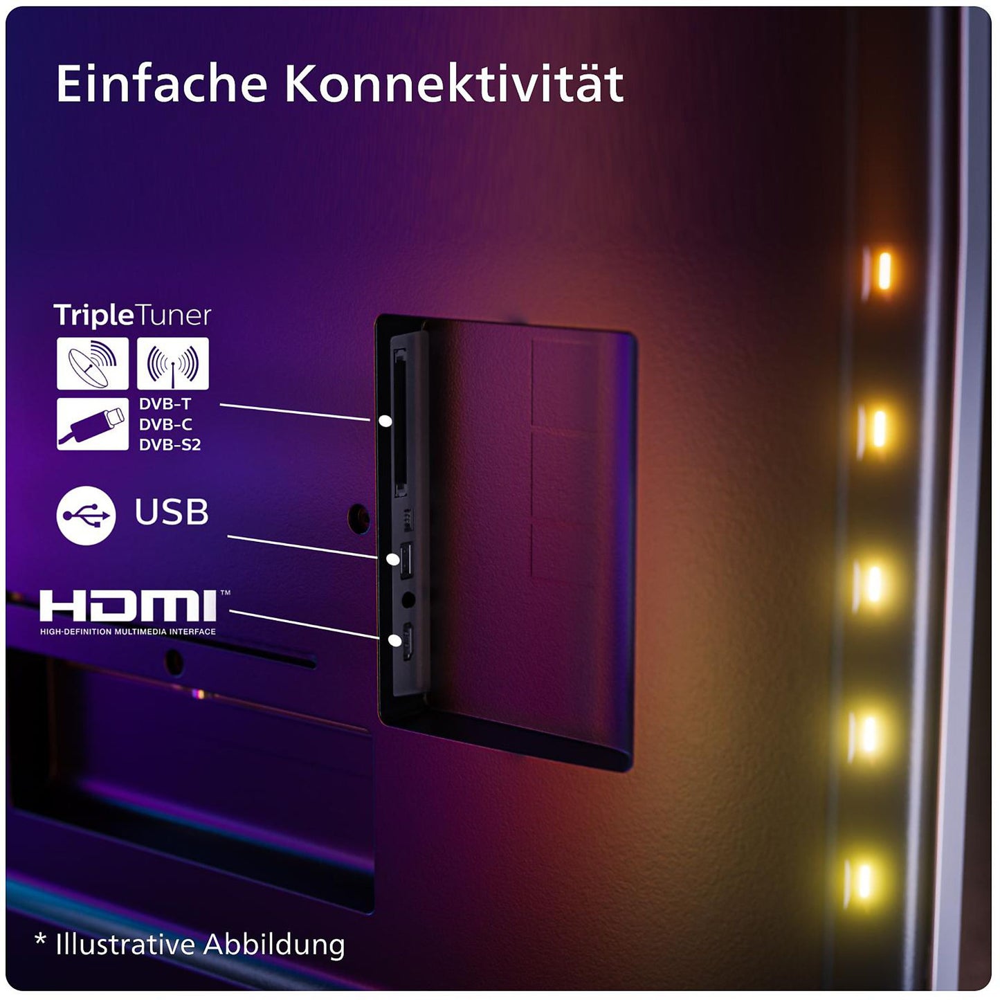 Philips 77OLED 909/12 4K Ambilight Fernseher 77 Zoll / 194 cm, OLED 4K, SMART TV
