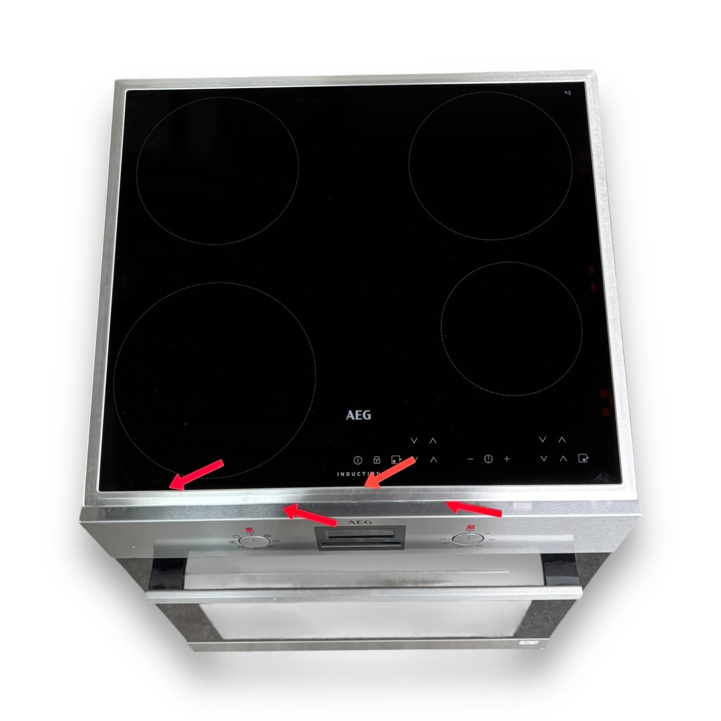 AEG KOMB305I Serie 6000 Einbaubackofenset Induktion mit SurroundCook