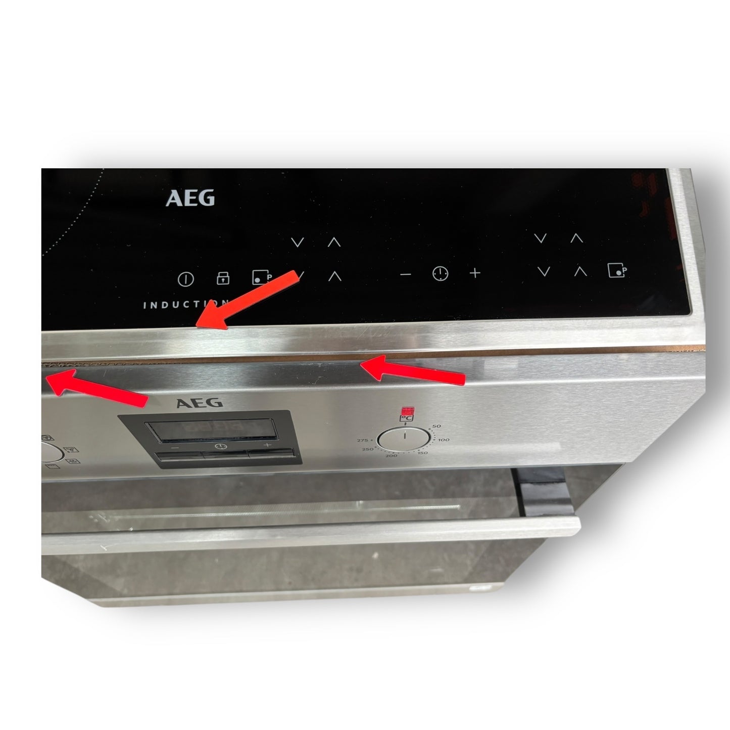 AEG KOMB305I Serie 6000 Einbaubackofenset Induktion mit SurroundCook