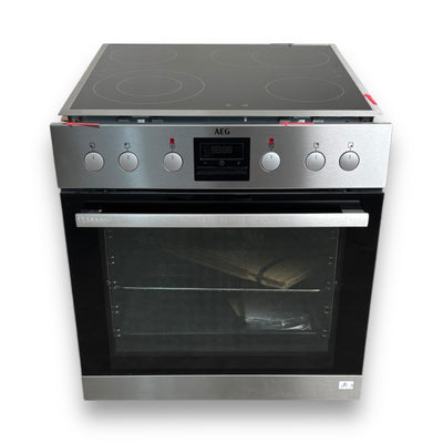 AEG KOMBI3025 Serie 6000 mit SurroundCook Ringheißluftsystem, Einbauherdset Glaskeramikkochfeld, A, 72 l