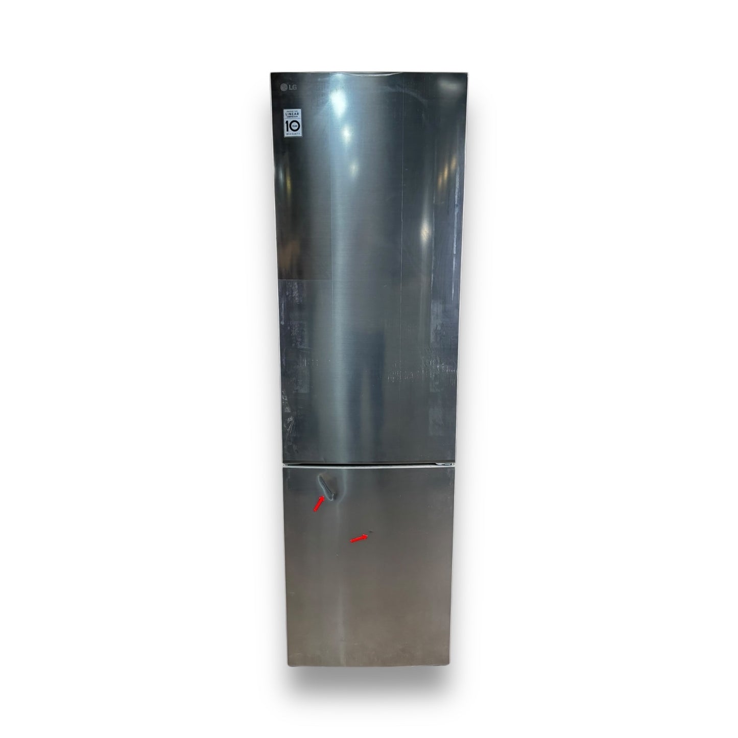 LG GBP62PZNAC Serie 6 Kühlgefrierkombination A, 203cm hoch, Platinum Silver