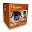 Bestron ASC350 Slowcooker Keramikpfanne elektrischer Kochtopf Silber 3,5L