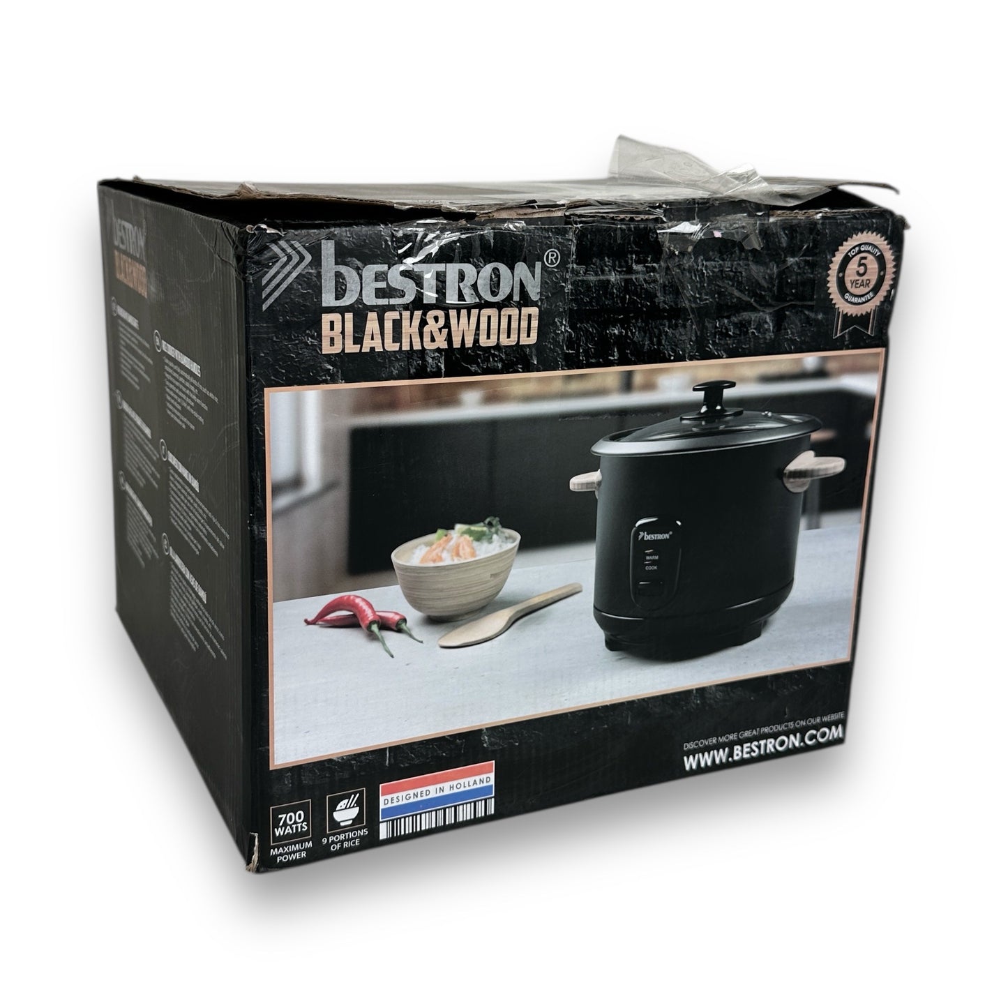 Bestron Reiskocher ARC180BW, 700 Watt, schwarz