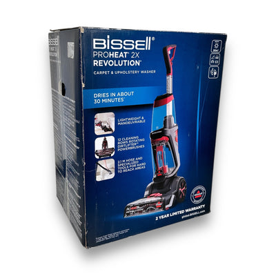 Bissell Wasch-Sauger 1858N Revolution 2x ProHeat 800 W, beutellos, Dual-Tank Teppichboden, Polster, Treppe