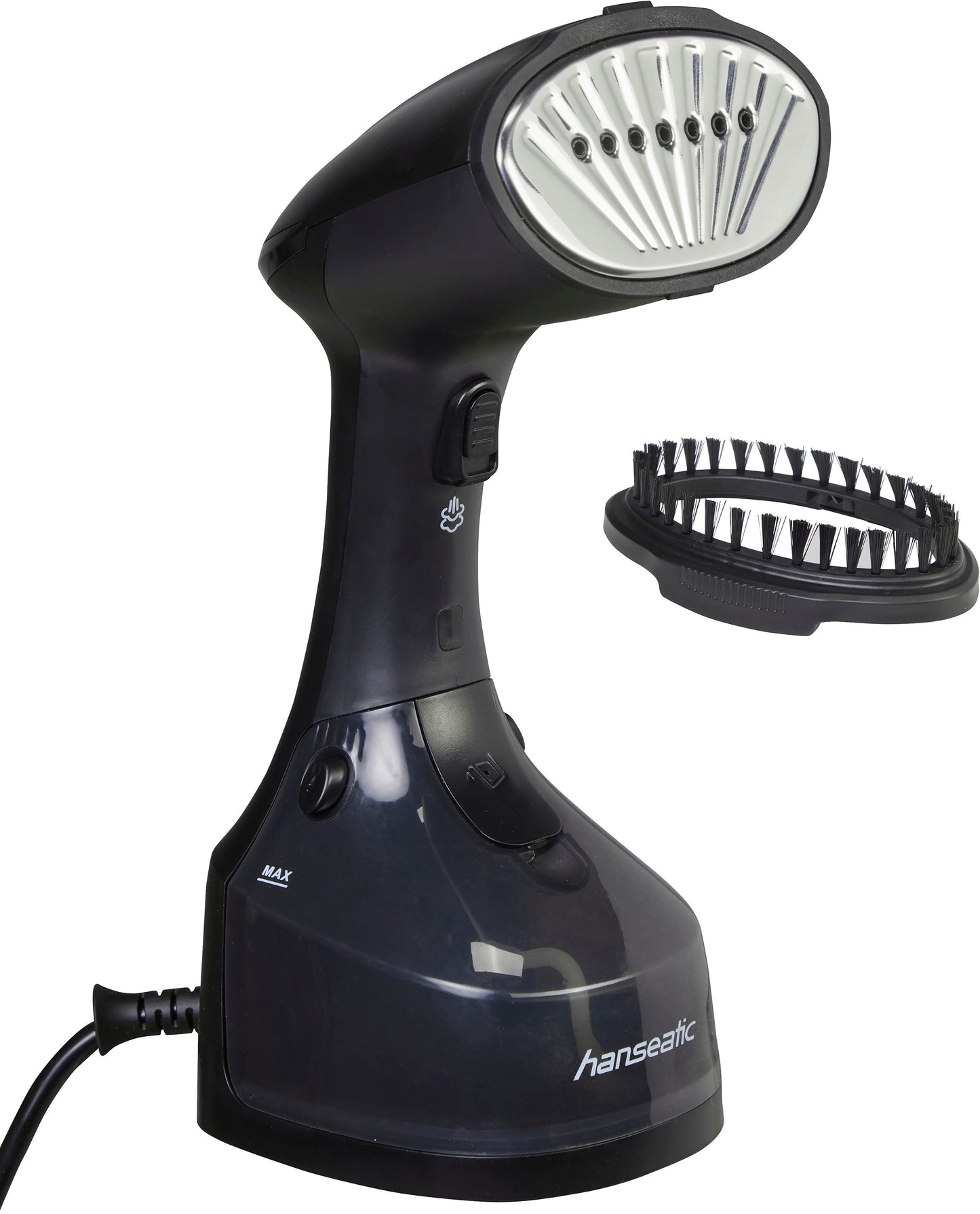 Hanseatic HHS25022BCU Dampfglätter 1300 W Anti-Tropf-System Schwarz