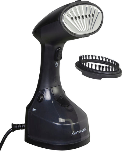 Hanseatic HHS25022BCU Dampfglätter 1300 W Anti-Tropf-System Schwarz