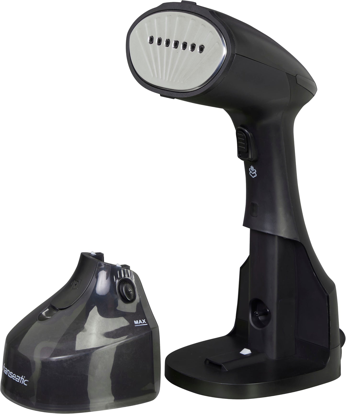 Hanseatic HHS25022BCU Dampfglätter 1300 W Anti-Tropf-System Schwarz