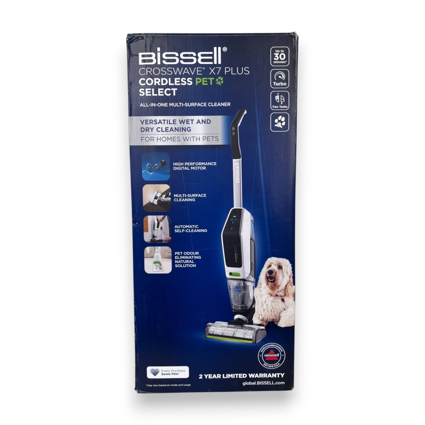 Bissell 3401N Nass-Trocken-Sauger CrossWave X7 Plus Cordless Pet Select