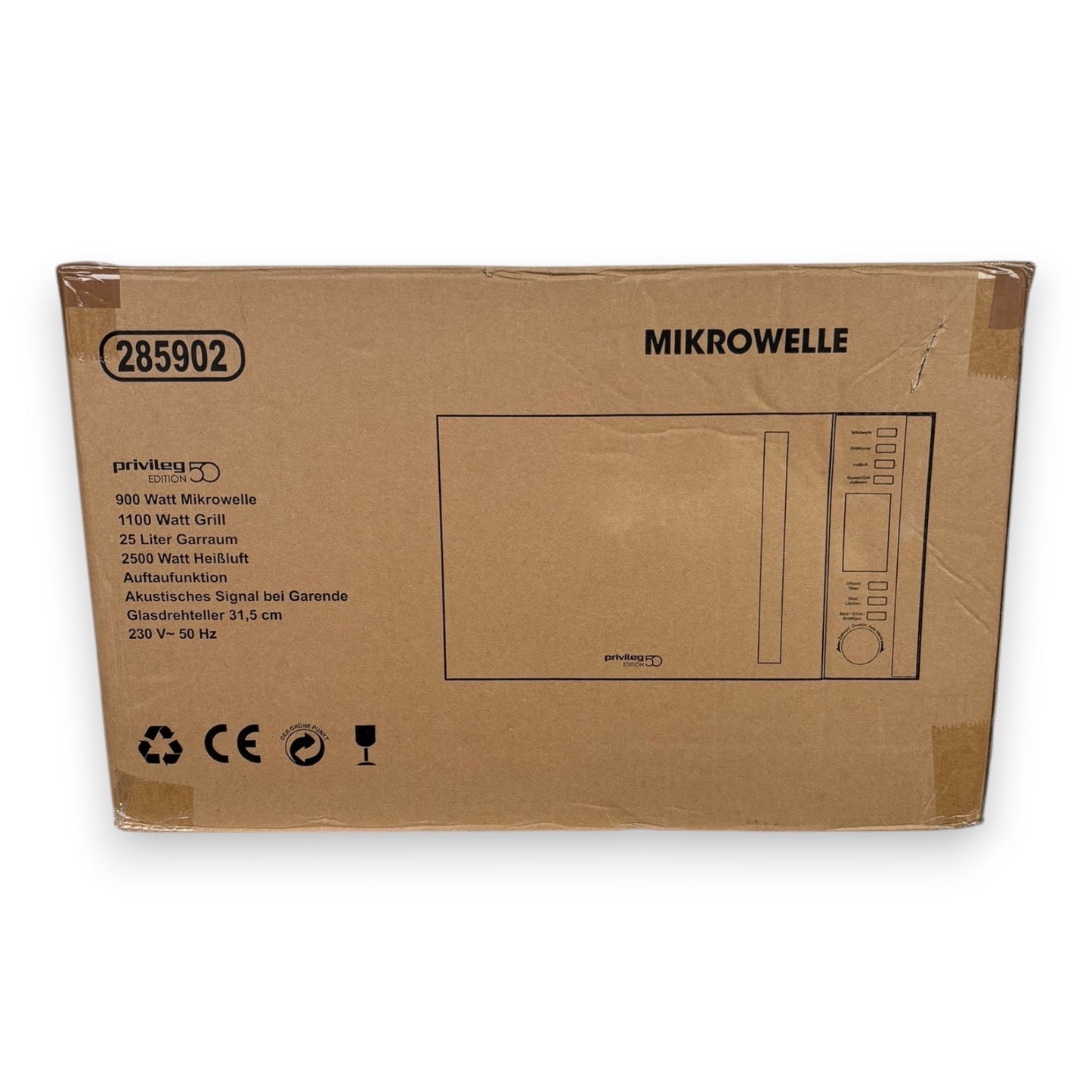 Privileg Mikrowelle 285902 3-in-1 Gerät, 900W