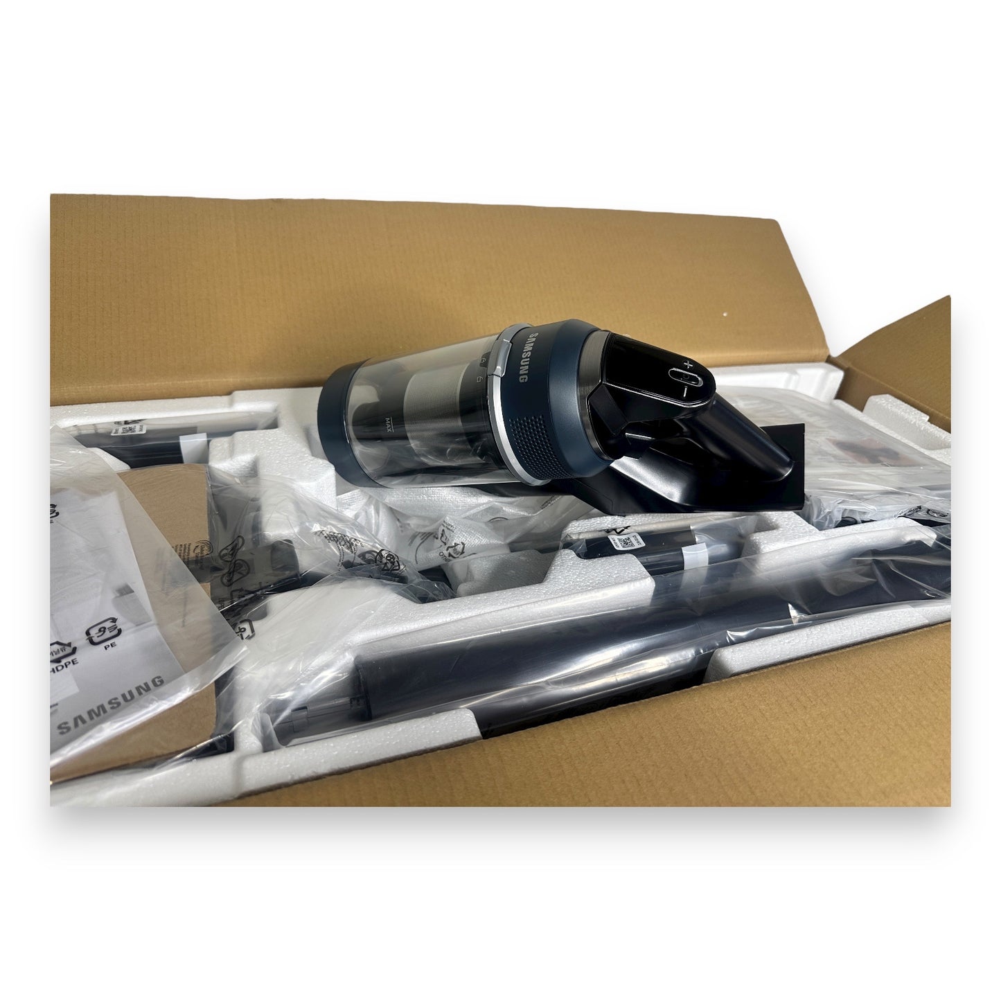 Samsung BESPOKE Jet Plus Akku+ Wet & Clean Akku-Handstaubsauger VS20B95B73B/WD 580 W beutellos