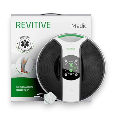 Revitive EMS-Fußmassage-Gerät Medic Durchblutungs-Stimulator Lindert Beschwerden, Schmerzen, Schwellungen, Krämpfe