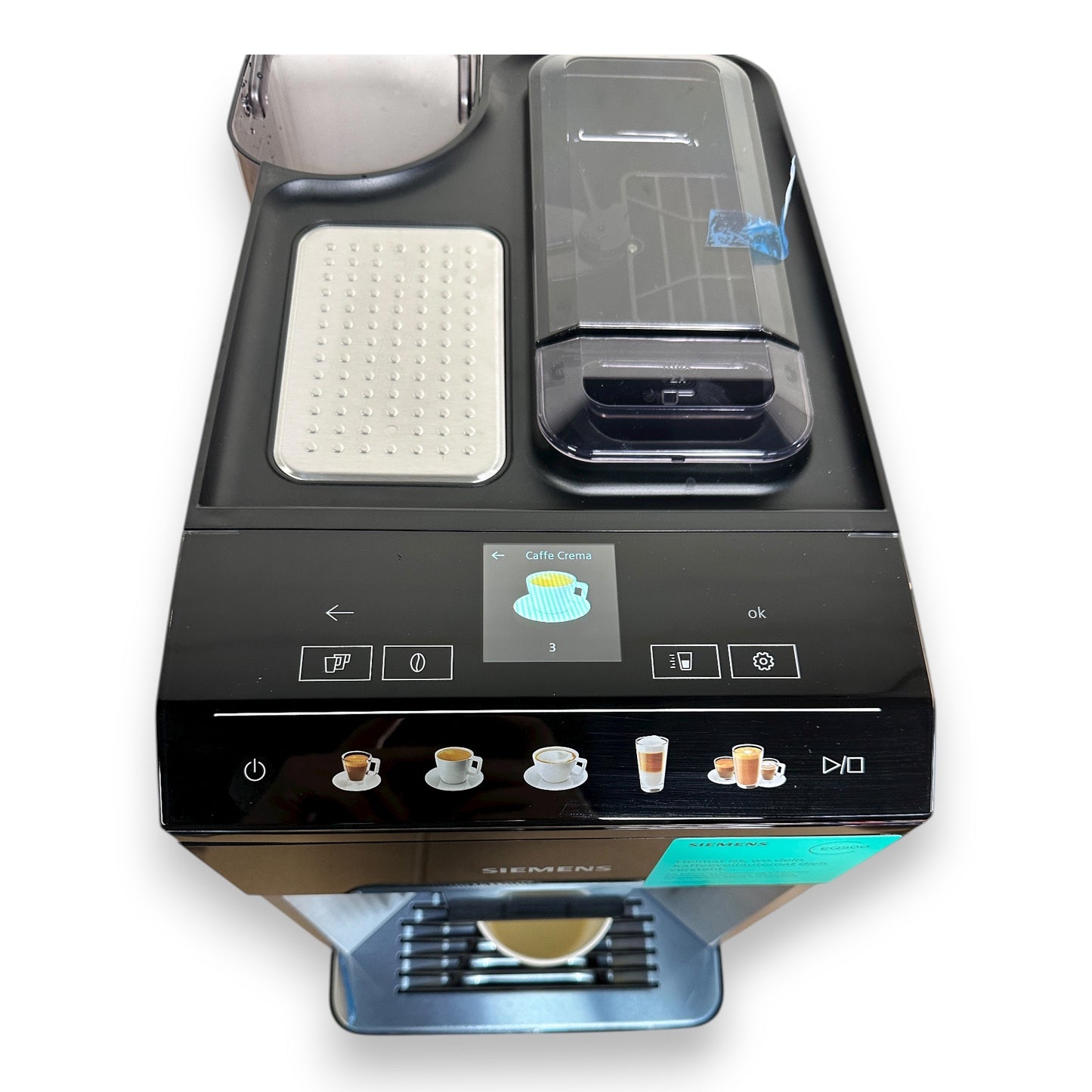 Siemens TQ517D03 EQ500 Kaffeevollautomat integral intuitives Farbdisplay Doppeltassenfunktion