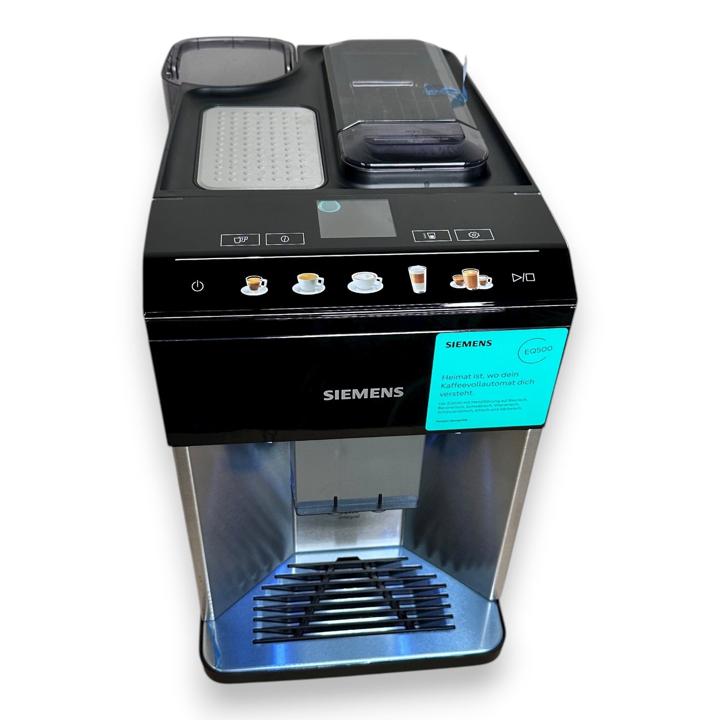 Siemens TQ517D03 EQ500 Kaffeevollautomat integral intuitives Farbdisplay Doppeltassenfunktion